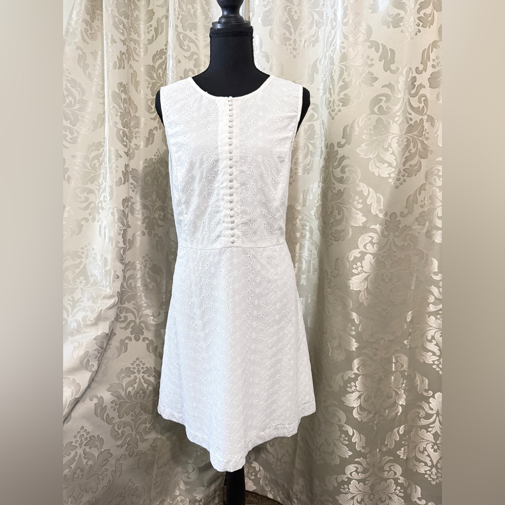 Kensie White Textured Mini Dress